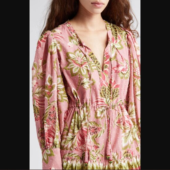 FARM Rio Aura Peasant Dress - Picture 1 of 5